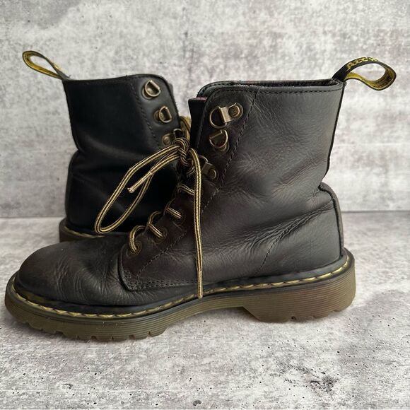 DR. Martens Luana Floral Interior Lace up Combat Boots Size 6 - Picture 5 of 8